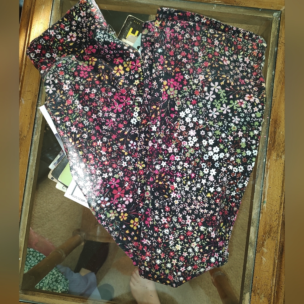 GAP Kids Floral Patterned Flare Leggings Kids Sz 14-16